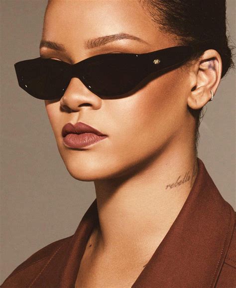 Rihanna wearing glasses